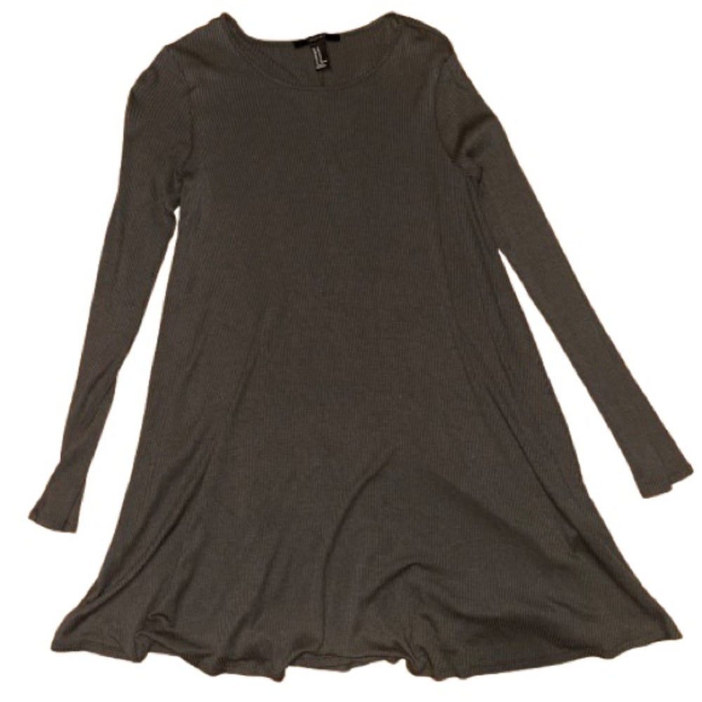 Long Sleeve Gray Dress